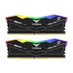 Team Group DELTA RGB DDR5 Memory 64 GB 2 x 32 GB 6400 MT/s Black ECC