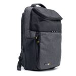 Techair TACMB001 Commuter Backpack for 14-15.6" Laptops Black Grey Pattern Water Repellent Rain Cover Lightweight