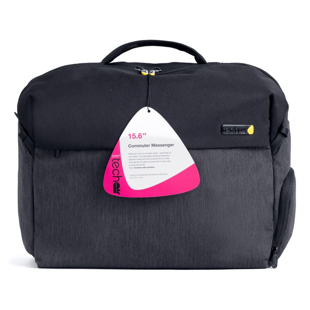 Techair TACMM002 Commuter Messenger Bag for 14-15.6" Laptops Black Waterproof 900D Polyester Techair TACMM002 Commuter Messenger Bag for 14-15.6" Laptops Black Waterproof 900D Polyester