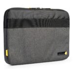 Techair TAECV007 Eco Sleeve Case for 10 to 11.6" Laptops and MacBook Neo Dark Grey Recycled Polyester Zipper