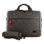 Techair TAN1209 Laptop Shoulder Bag for 14-15.6" Laptops Grey Pattern Toploader Water Repellent Impact Resistant
