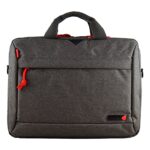 Techair TAN1209 Laptop Shoulder Bag for 14-15.6" Laptops Grey Pattern Toploader Water Repellent Impact Resistant