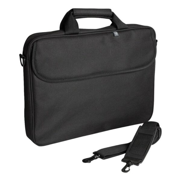 Techair TANB0100 Laptop Bag 14-15.6" Toploader Case Black With Shoulder Strap