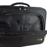 Techair TANZ0107V4 Laptop Bag for 16 to 17.3" Black 600D Polyester Impact Resistant Briefcase with Shoulder Strap