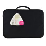 Techair TANZ0107V4 Laptop Bag for 16 to 17.3" Black 600D Polyester Impact Resistant Briefcase with Shoulder Strap