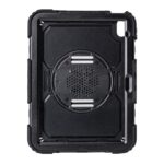 Techair TAXIPF069v2 Military Grade Rugged Case for iPad 10th & 11th Gen with Stand Pen Loop Hand Strap Black