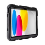 Techair TAXIPF069v2 Military Grade Rugged Case for iPad 10th & 11th Gen with Stand Pen Loop Hand Strap Black