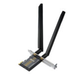 TP-Link Archer TBE400E BE6500 Wi-Fi 7 PCIe Adapter, 2880 Mbit/s, Bluetooth 5.4, Black