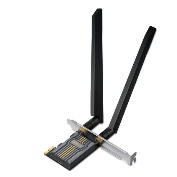 TP-Link Archer TBE400E BE6500 Wi-Fi 7 PCIe Adapter, 2880 Mbit/s, Bluetooth 5.4, Black