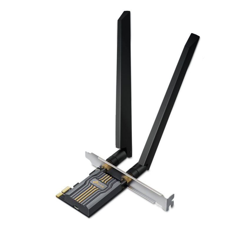 TP-Link Archer TBE400E BE6500 Wi-Fi 7 PCIe Adapter, 2880 Mbit/s, Bluetooth 5.4, Black