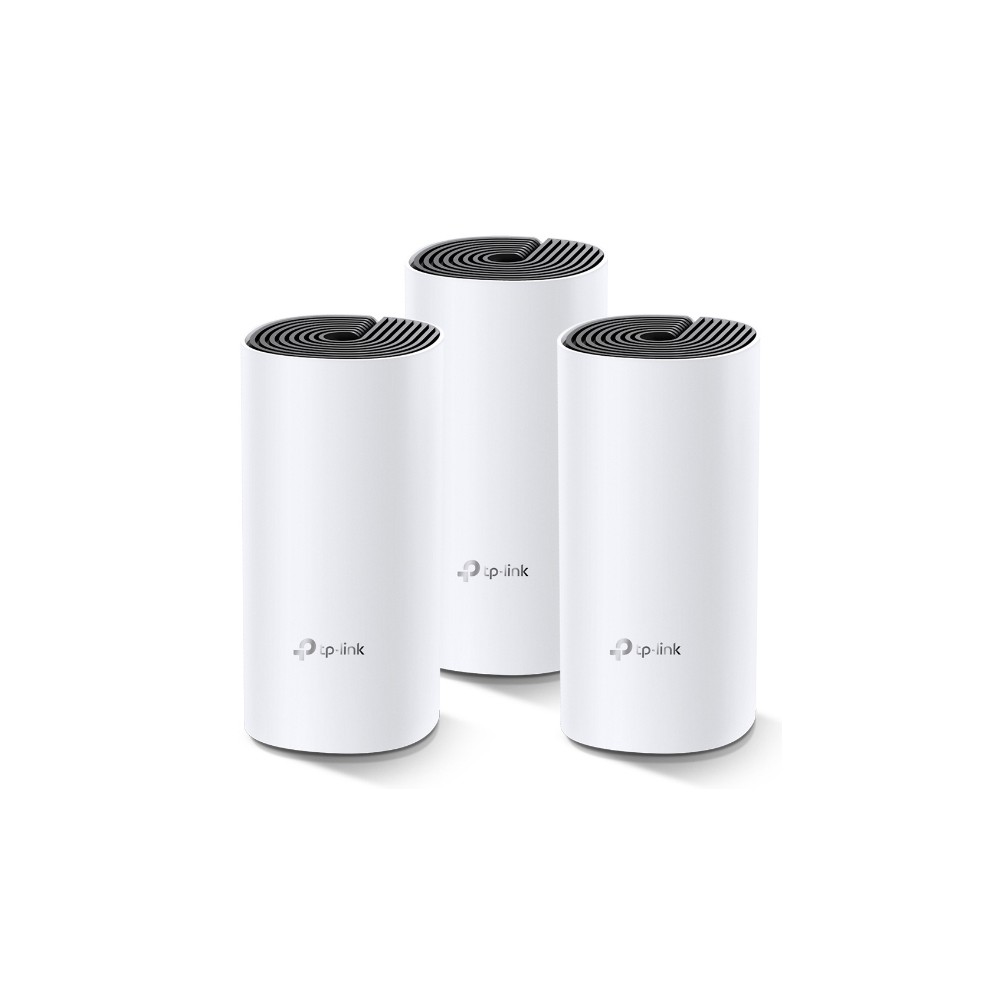 TP-Link Deco M4 AC1200 Whole Home Mesh Wi-Fi System 3 Pack White TP-Link Deco M4 AC1200 Whole Home Mesh Wi-Fi System 3 Pack White