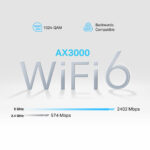 TP-Link NX510v 5G AX3000 Dual-Band Wi-Fi 6 Telephony Router, SIM Slot, 3x Gigabit Ports - White