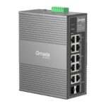 TP-Link Omada Industrial 10-Port Gigabit Switch 6 PoE+ 2 PoE++ Ports 240W Cloud Managed DIN Rail