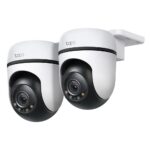 TP-Link Tapo C500 Outdoor Security Camera 2 Pack 1080p Full HD 360° View Wi-Fi Night Vision IP65 Weatherproof