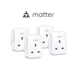 TP-Link Tapo P110M Mini Smart Wi-Fi Plug Energy Monitoring Matter Compatible Type UK White