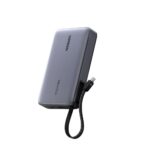 Ugreen 20000mAh Power Bank 145W with Built-in USB-C Cable Grey