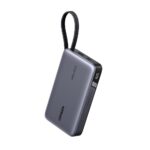 Ugreen 20000mAh Power Bank 145W with Built-in USB-C Cable Grey