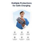 Ugreen 20000mAh Power Bank 30W 3 USB-C 1 USB-A with Built-in USB-C Cable Grey