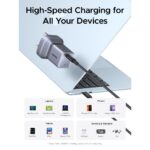 Ugreen Nexode Air 65W USB-C Mini GaN Charger with 1m USB-C to USB-C Cable Grey