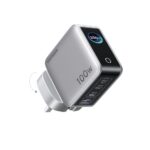 Ugreen Nexode Pro 100W GaN Charger with Smart Display 5 Port 3 USB-C 1 USB-A USB PD 3.0 Fast Charge Black