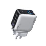 Ugreen Nexode Pro 100W GaN Charger with Smart Display 5 Port 3 USB-C 1 USB-A USB PD 3.0 Fast Charge Black