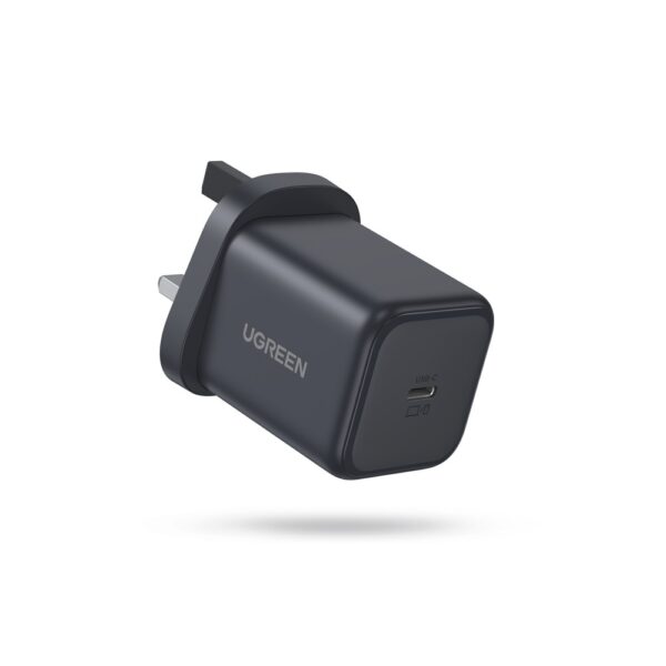 Ugreen Zapix 45W USB-C GaN Fast Charger Power Delivery 3.0 Black UK 3-Pin Plug