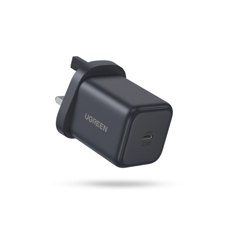 Ugreen Zapix 45W USB-C GaN Fast Charger Power Delivery 3.0 Black UK 3-Pin Plug