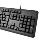 VIDA Corporate 2-in-1 Wired USB Full-size Keyboard and Mouse Kit Black UK QWERTY Membrane Switch 2400 DPI
