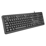 VIDA Corporate 2-in-1 Wired USB Full-size Keyboard and Mouse Kit Black UK QWERTY Membrane Switch 2400 DPI
