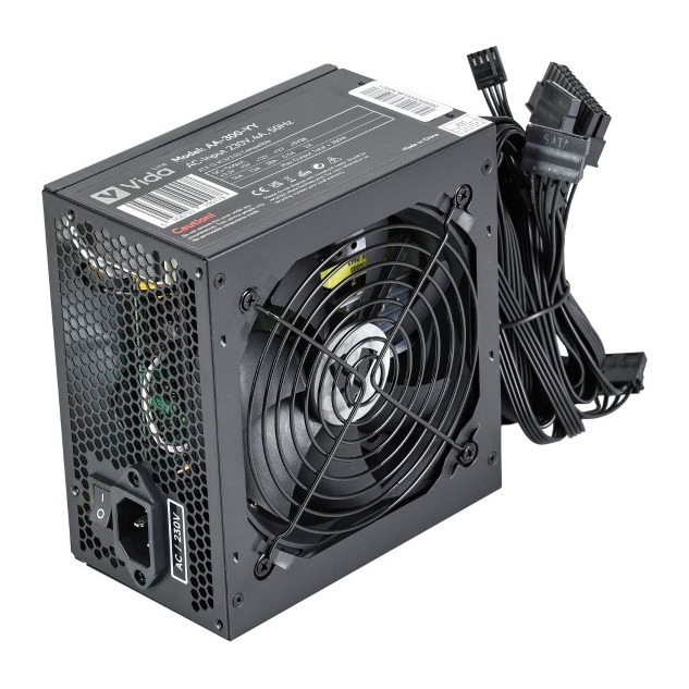 Vida Lite 300W ATX Power Supply Black 12cm Fan Passive PFC 24-pin Connector