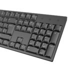 VIDA OFFICE 2-in-1 Wired USB Keyboard and Mouse Kit QWERTY UK Layout Membrane 1000 DPI Black