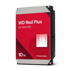 Western Digital Red Plus Internal Hard Drive 10 TB SATA III 3.5" 7200 RPM NAS