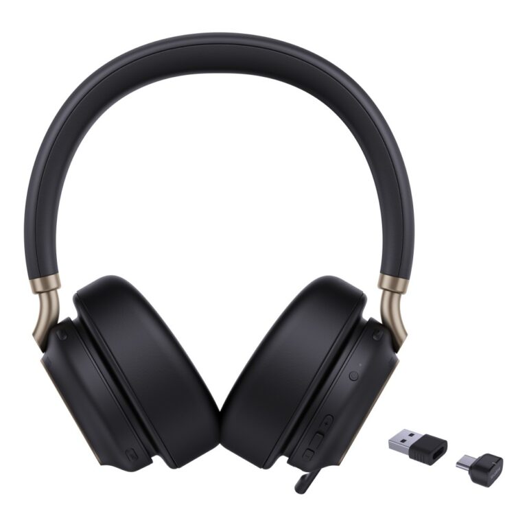 Yealink BH76 Plus Headset Wireless Bluetooth 5.3 USB-C/USB-A Hybrid ANC Boom Mic Binaural Black