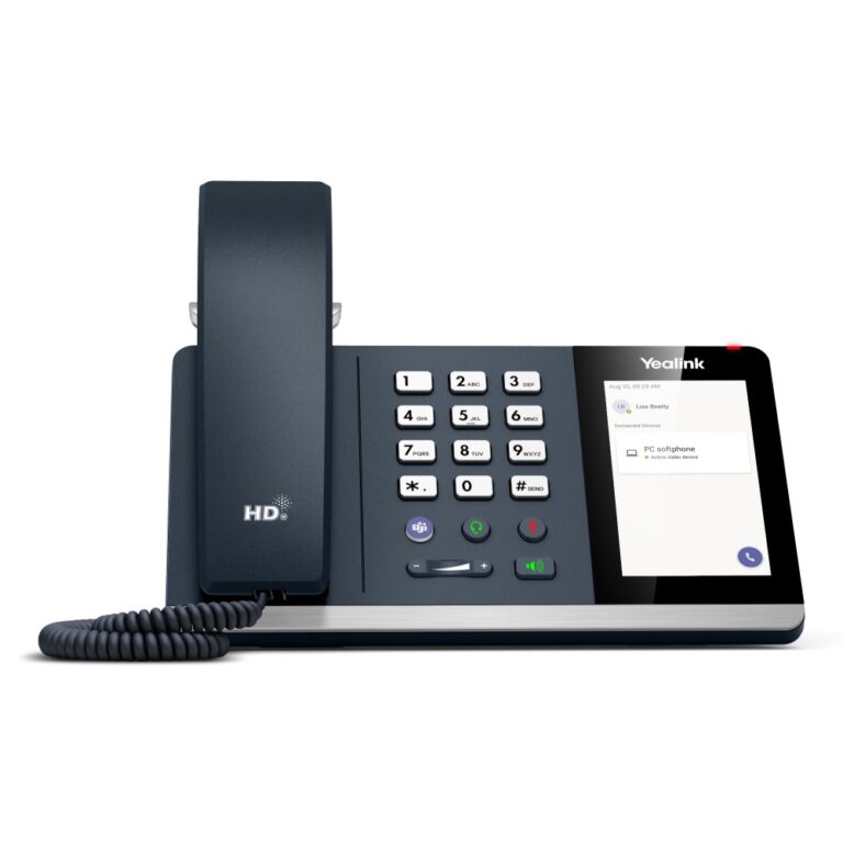 Yealink MP45 USB Phone for Teams 4" Touchscreen HD Audio Black Grey