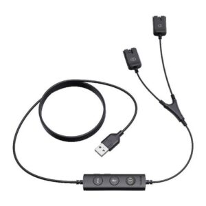 Yealink USB QD Trainer Cable Black 1 Piece Official Product Compatibility