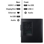 Acer Aspire XC102 Desktop PC AMD Ryzen 5 3500U 4-Core 8GB DDR4 RAM 512GB SSD Windows 11 Home Black