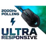 Acer Predator Cestus 335 Wired Gaming Mouse 19000 DPI 2000 Hz Polling Rate 10 Programmable Buttons Black