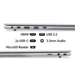 Acer Swift Lite 16 SFL16-31P Laptop Intel Core 3 N355 16" WUXGA 8GB DDR4 256GB SSD Windows 11 Silver