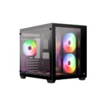 Aerocool Dryft Mini PC Case Mini Tower Black Tempered Glass RGB ATX micro ATX Mini ITX Liquid Cooling Support