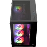 Aerocool Dryft v2 Mid Tower PC Case Tempered Glass RGB Lighting Supports ATX Micro-ATX Mini-ITX Black
