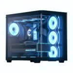 Aerocool P500C Midi Tower Case Black Tempered Glass Front Side ATX Micro ATX Mini ITX 360mm Radiator 450mm GPU ARGB