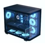 Aerocool P500C Midi Tower Case Black Tempered Glass Front Side ATX Micro ATX Mini ITX 360mm Radiator 450mm GPU ARGB
