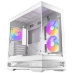 Antec Constellation C2M ARGB Micro-ATX PC Case White 270° Panoramic Tempered Glass 240mm 120mm PWM Fans USB-C