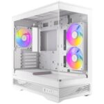 Antec Constellation C2M ARGB Micro-ATX PC Case White 270° Panoramic Tempered Glass 240mm 120mm PWM Fans USB-C