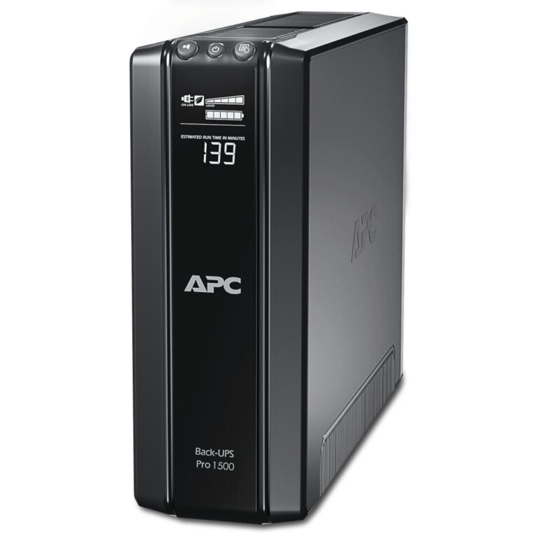 APC Back-UPS Pro 1500VA 865W Line-Interactive AVR LCD 10 Outlets Tower Black 230V