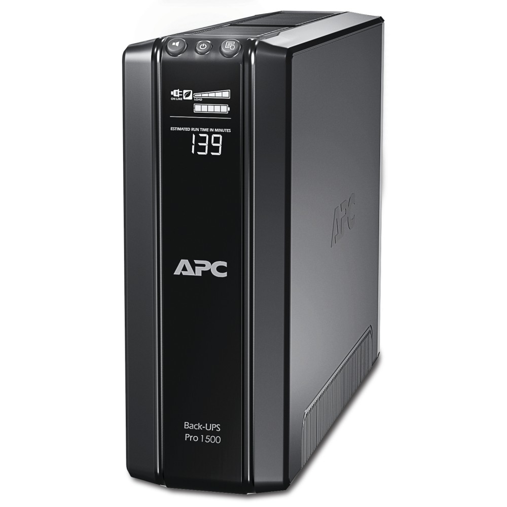 APC Back-UPS Pro 1500VA 865W Line-Interactive AVR LCD 10 Outlets Tower Black 230V APC Back-UPS Pro 1500VA 865W Line-Interactive AVR LCD 10 Outlets Tower Black 230V
