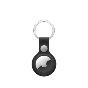 Apple AirTag FineWoven Key Ring Black Stainless Steel and FineWoven Material Accessory