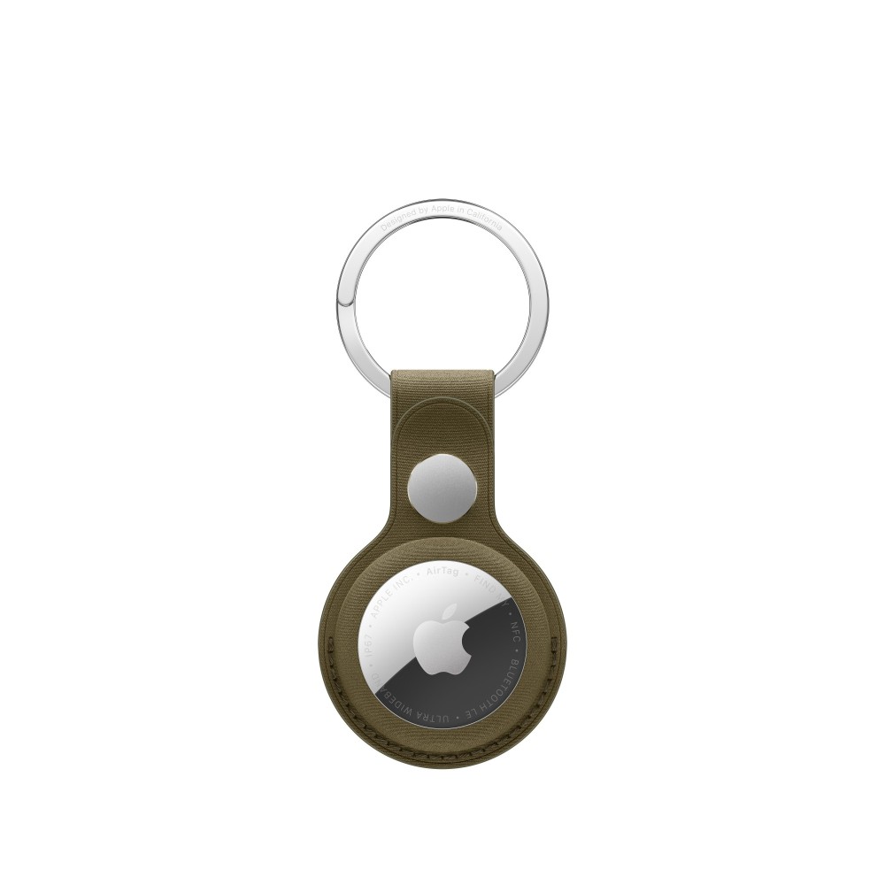 Apple AirTag FineWoven Key Ring Case with Stainless Steel Dark Olive Colour Apple AirTag FineWoven Key Ring Case with Stainless Steel Dark Olive Colour