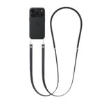 Apple Crossbody Strap for iPhone 17 17 Pro 18 Pro Air Cases with MagSafe - Black Recycled PET