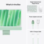 Apple iMac 24-inch All-in-One PC M4 Chip 10-Core 16GB RAM 256GB SSD 4.5K Retina Display Green